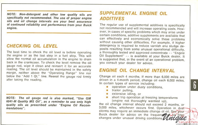 1971 Buick Skylark Owners Manual Page 54